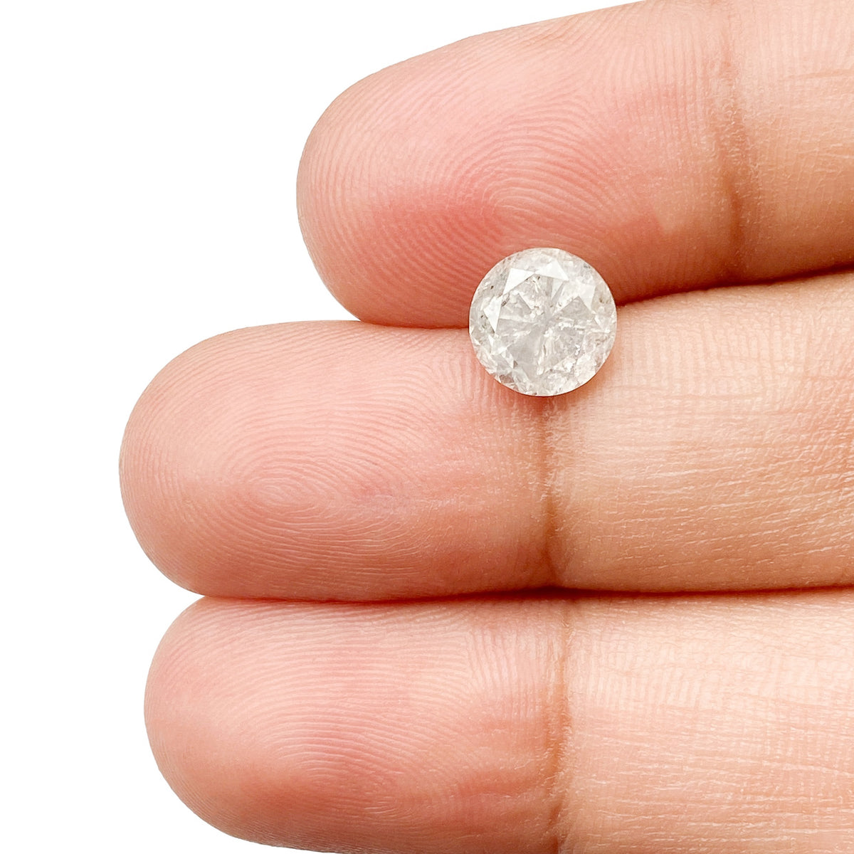 1.69ct | Rustic Round Shape Brilliant Cut Diamond - Modern Rustic Diamond