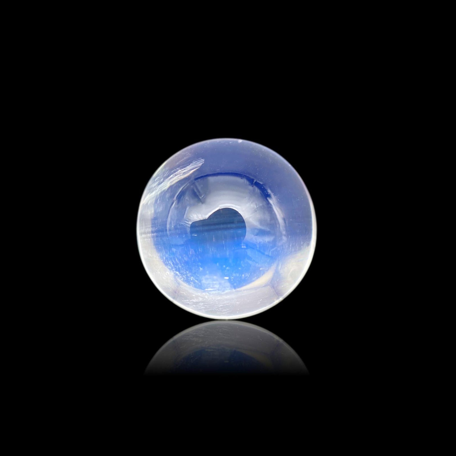 4.11ct |  Round Shape  Moonstone - Modern Rustic Diamond