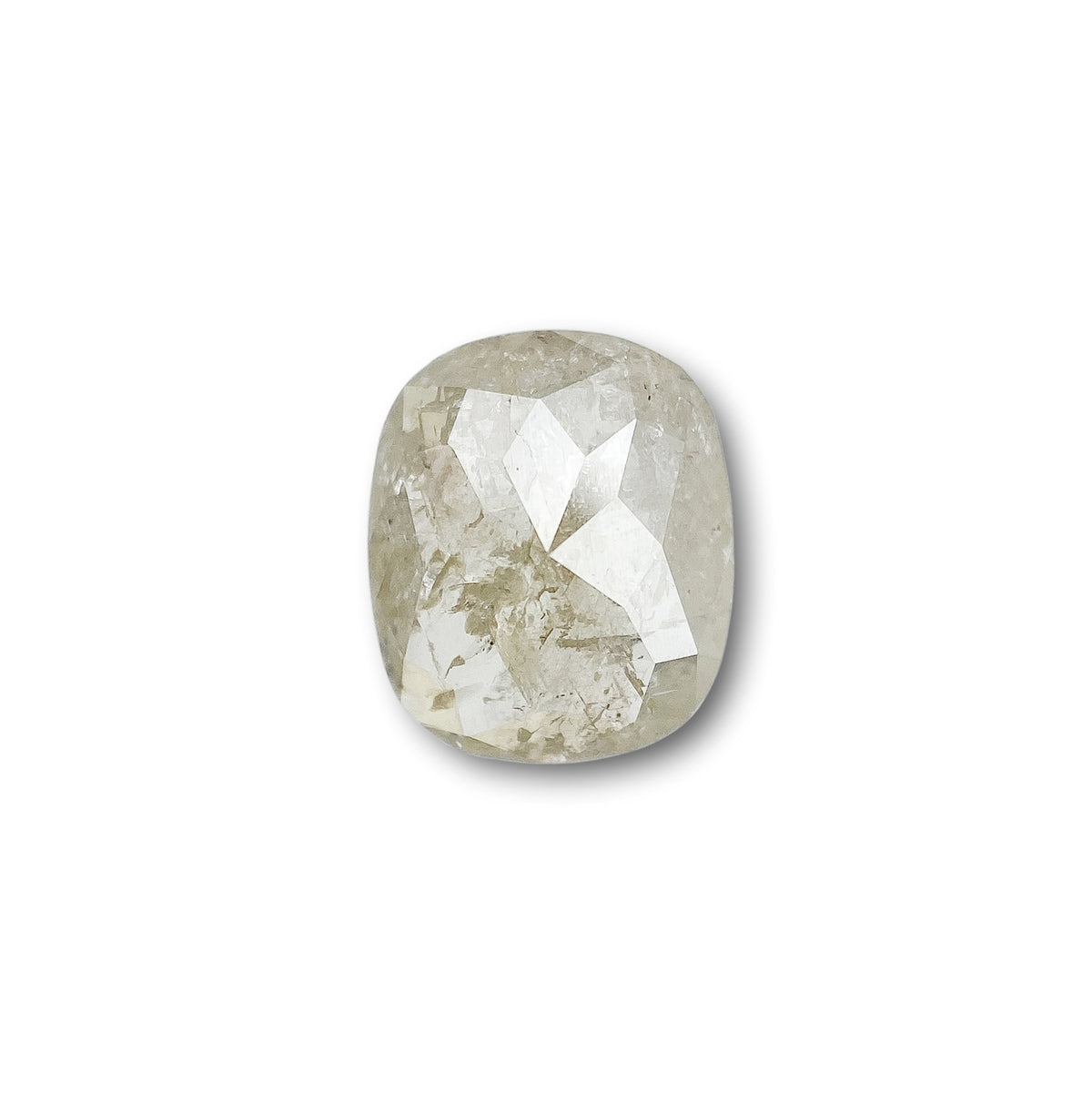 1.17ct | Salt & Pepper Cushion Shape Rose Cut Diamond