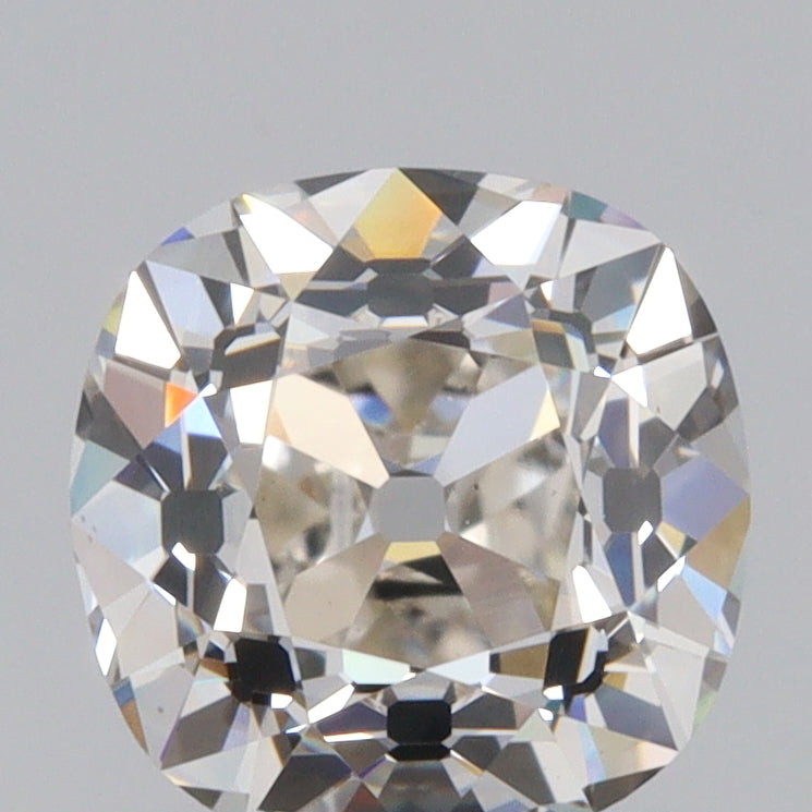 1.53ct | J/VS1 Cushion Shape Old Mine Cut Diamond (GIA) - Modern Rustic Diamond
