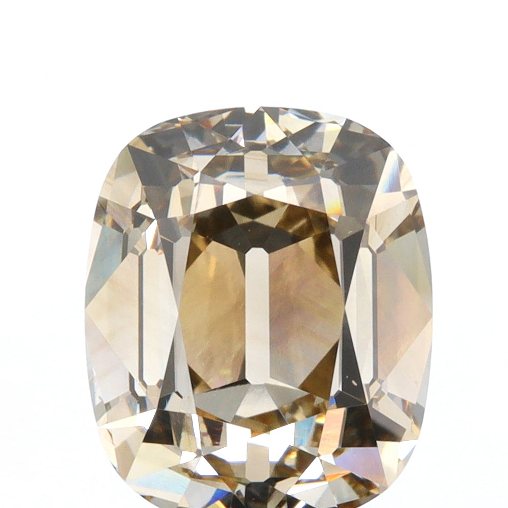 4.08ct | Fancy Light Brown VS2 Cushion Shape Old Mine Cut Diamond (GIA) - Modern Rustic Diamond