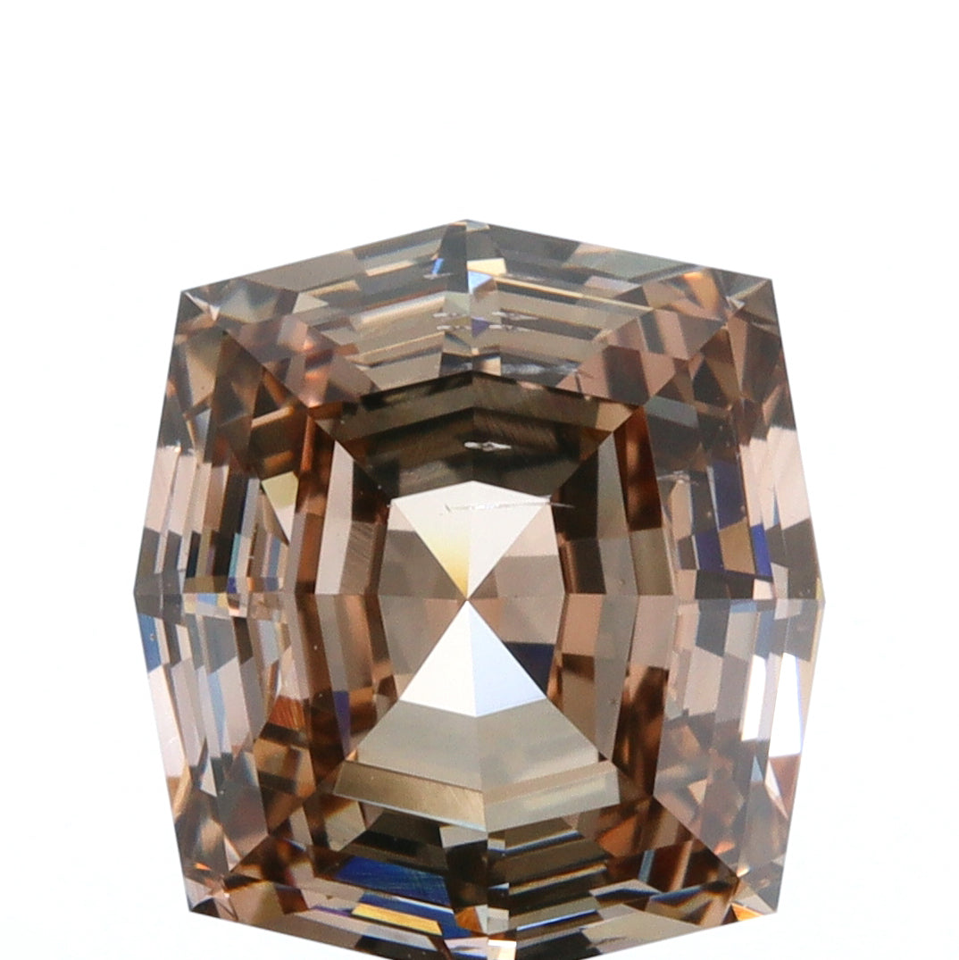 2.02ct | Fancy Dark Orangy Brown SI1 Octagonal Shape Step Cut Diamond (GIA)
