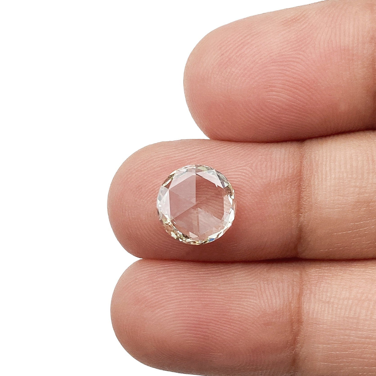 1.71ct | Light Color VVS Round Shape Rose Cut Diamond-Modern Rustic Diamond