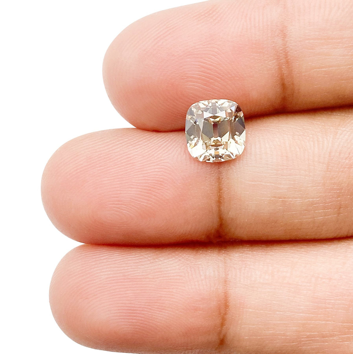 1.71ct | U-V/VS2 Cushion Shape Old Mine Cut Diamond (GIA) - Modern Rustic Diamond