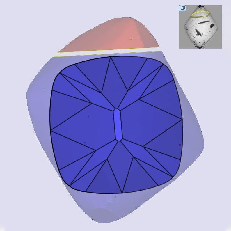 1.71ct | U-V/VS2 Cushion Shape Old Mine Cut Diamond (GIA) - Modern Rustic Diamond