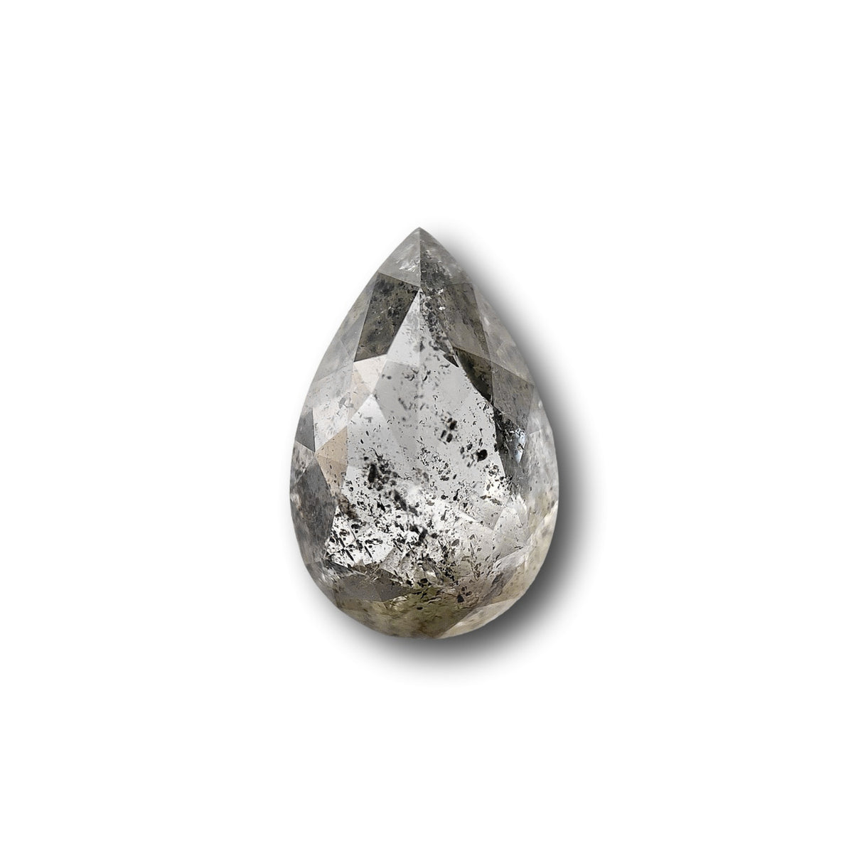 1.25ct | Rustic Pear Shape Rose Cut Diamond - Modern Rustic Diamond