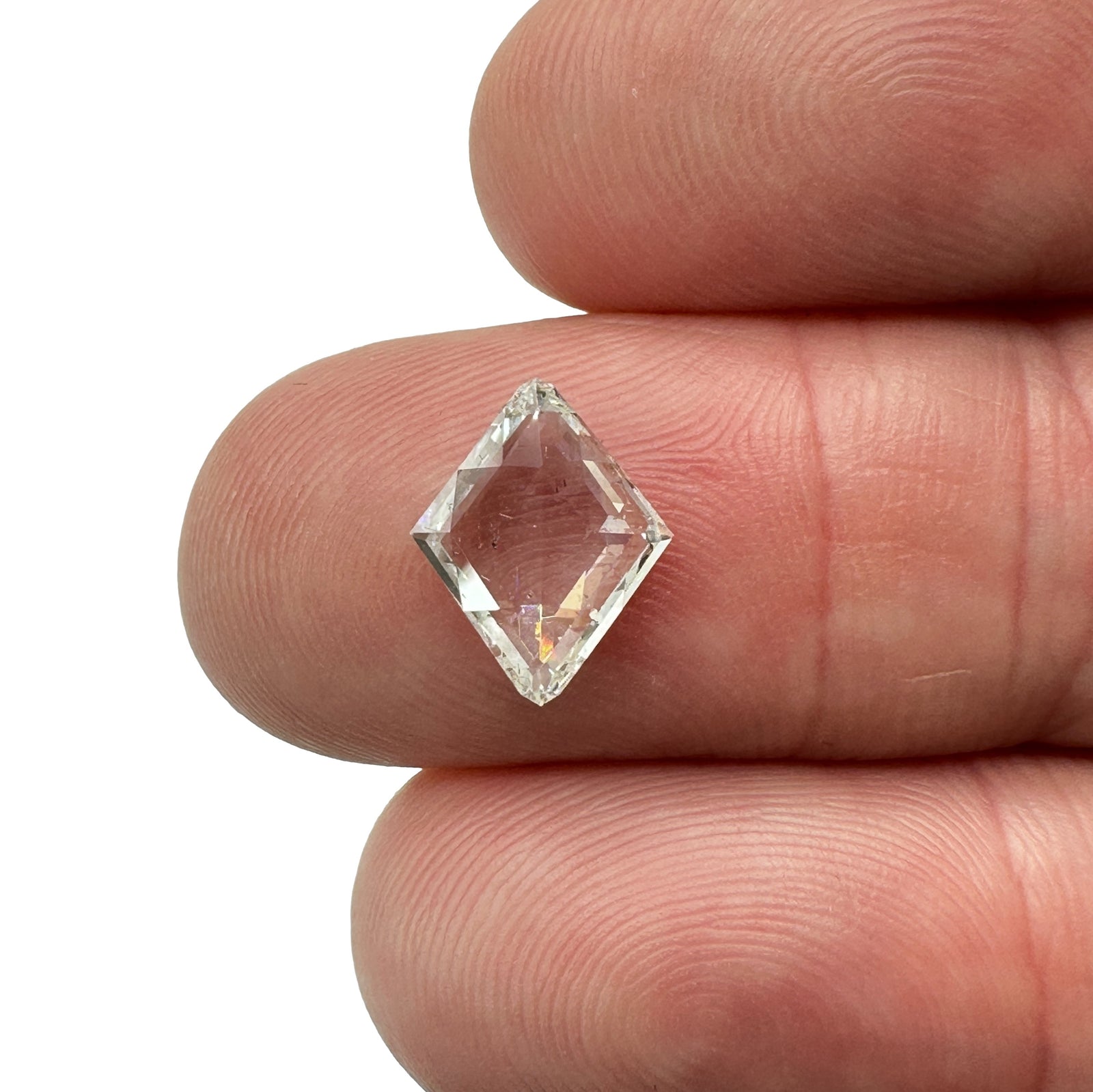 1.72ct | H/SI1 Lozenge Shape Rose Cut Diamond (IGI) - Modern Rustic Diamond