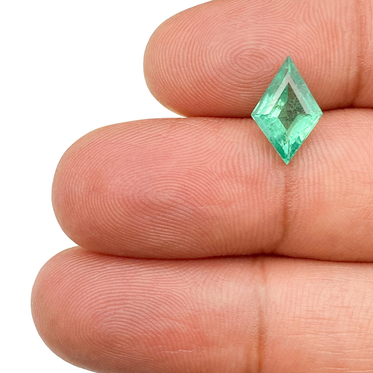 1.73ct | Green/ Kite Shape Step Cut Diamond - Modern Rustic Diamond