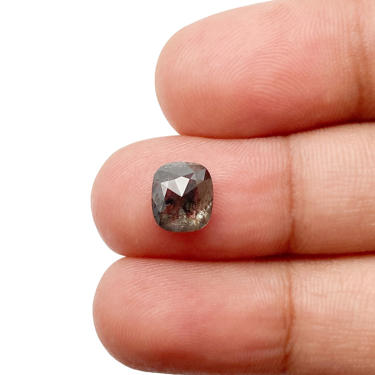 1.74ct | Rustic  Cushion Shape Rose Cut Diamond - Modern Rustic Diamond