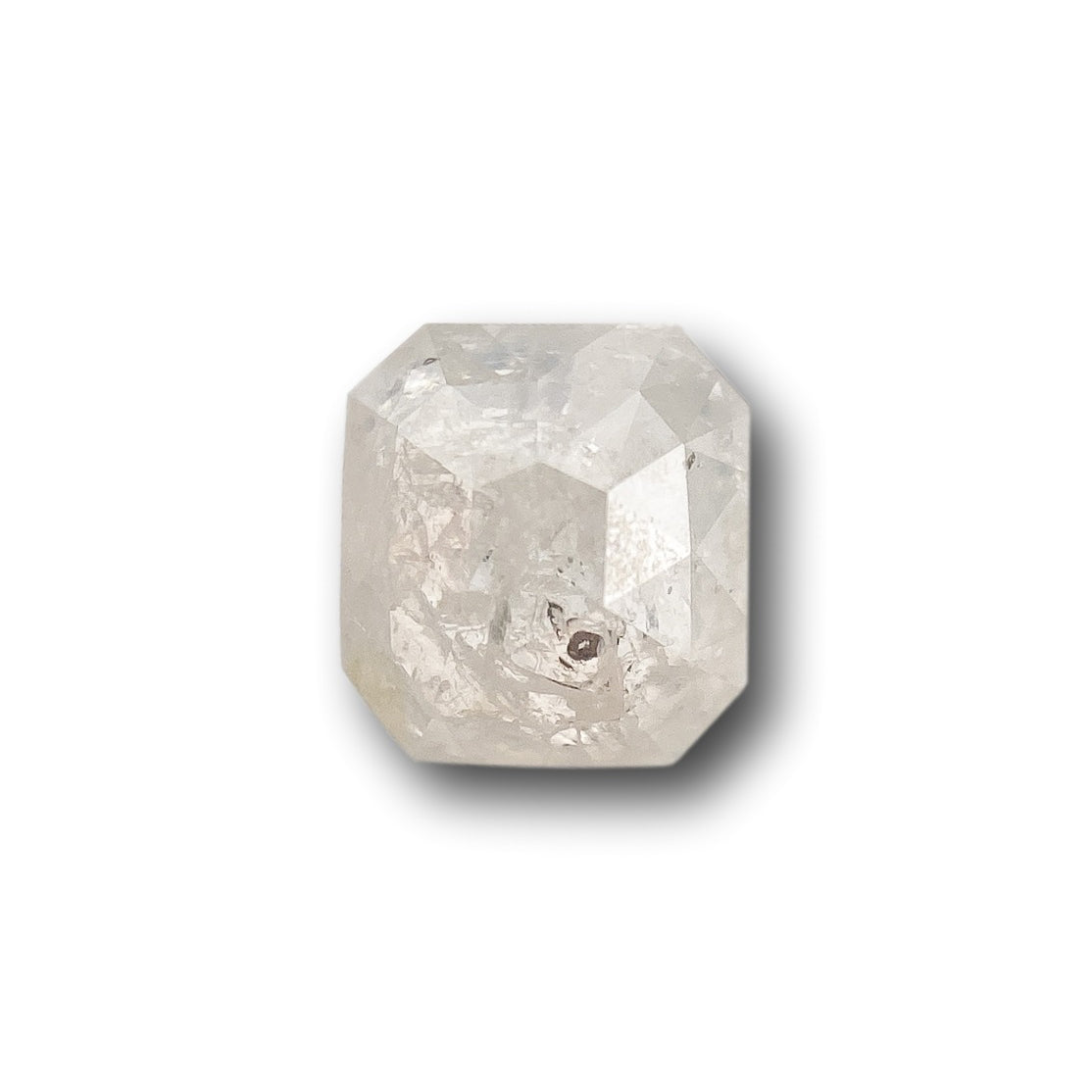 0.68ct | Salt & Pepper Asscher Shape Step Cut Diamond