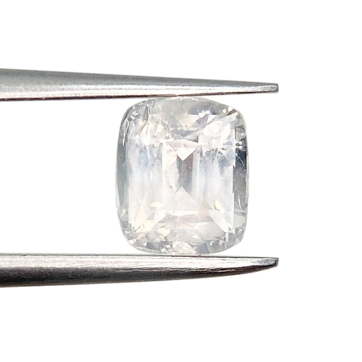 1.76ct | Brilliant Cut Cushion Shape White Montana Sapphire-Modern Rustic Diamond