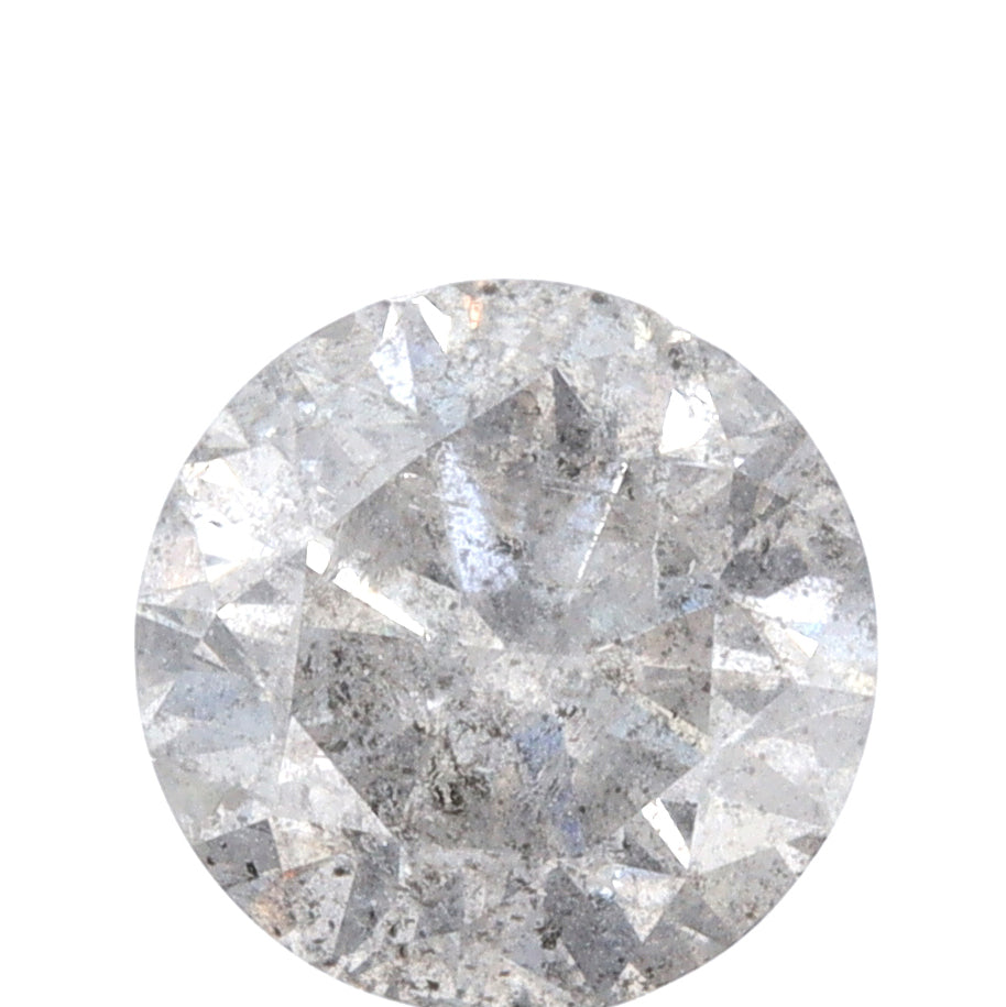 1.76ct | Salt & Pepper Round Shape Rose Cut Diamond - Modern Rustic Diamond