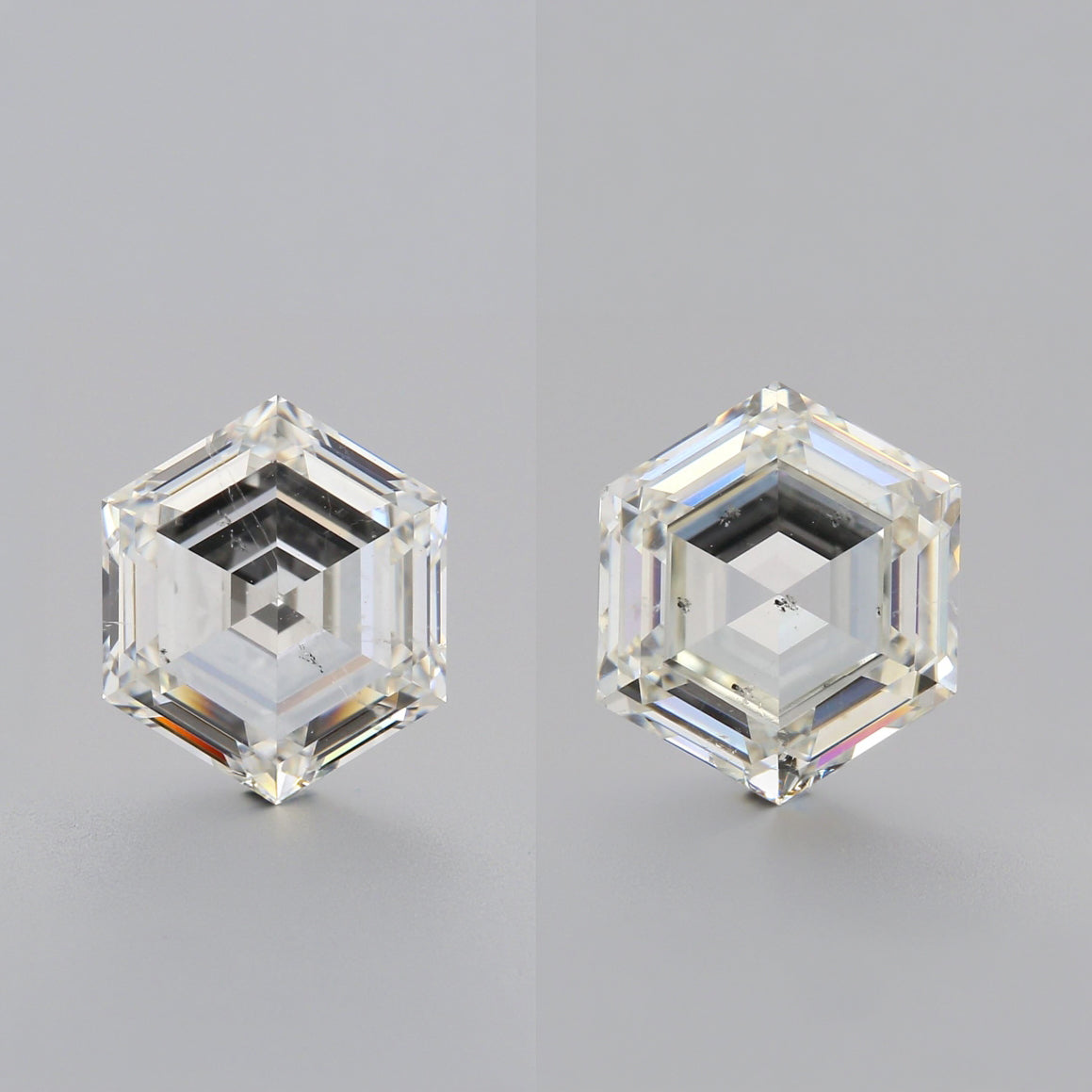 2.17cttw | G-H VS1-SI1 Hexagon Shape Step Cut Diamond Matched Pair