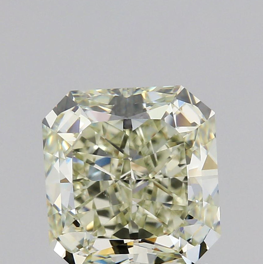 1.24ct | Fancy Yellow Green/VVS2 Radiant Shape Brilliant Cut Diamond (GIA)