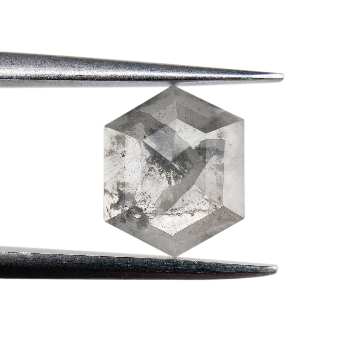 1.77ct | Rustic  Hexagon Shape Rose Cut Diamond - Modern Rustic Diamond