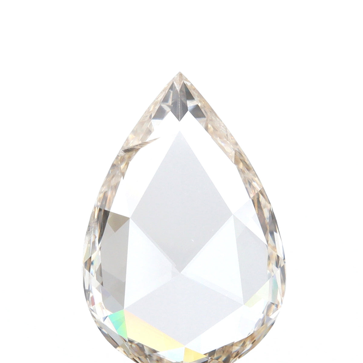 1.28ct | K/SI2 Pear Shape Rose Cut Diamond (IGI)