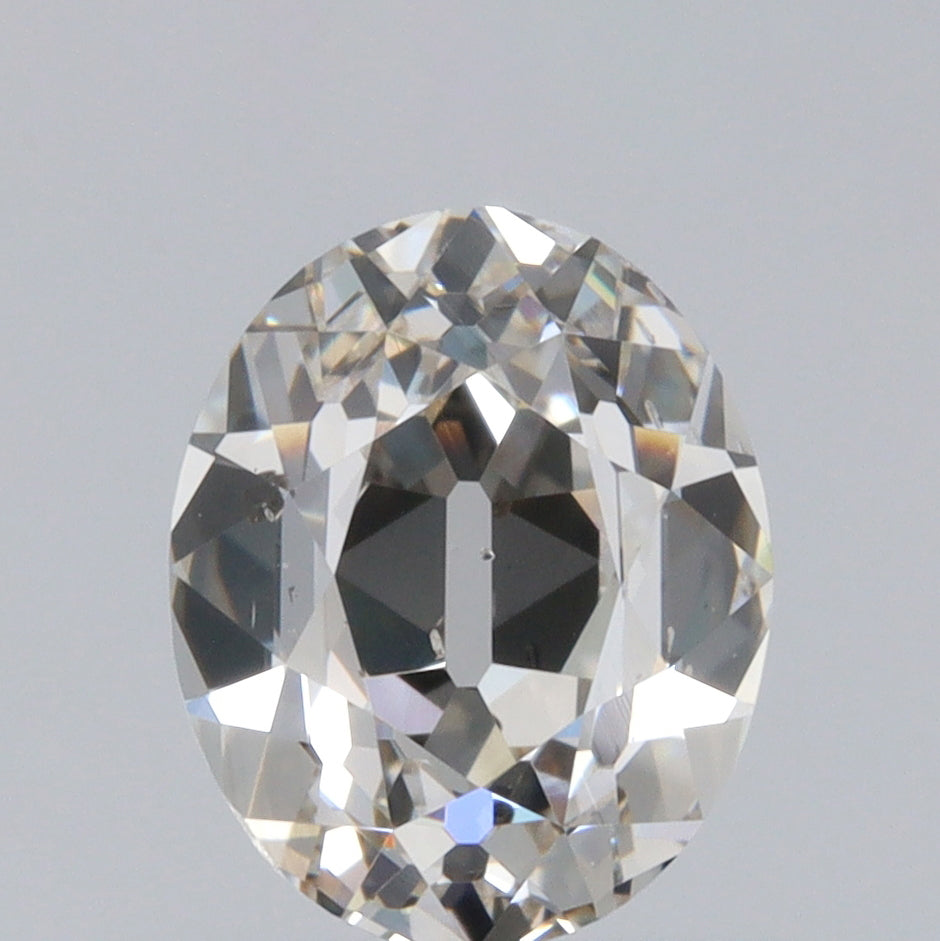 1.01ct | H/SI1 Oval Shape Old Mine Cut Diamond (IGI)