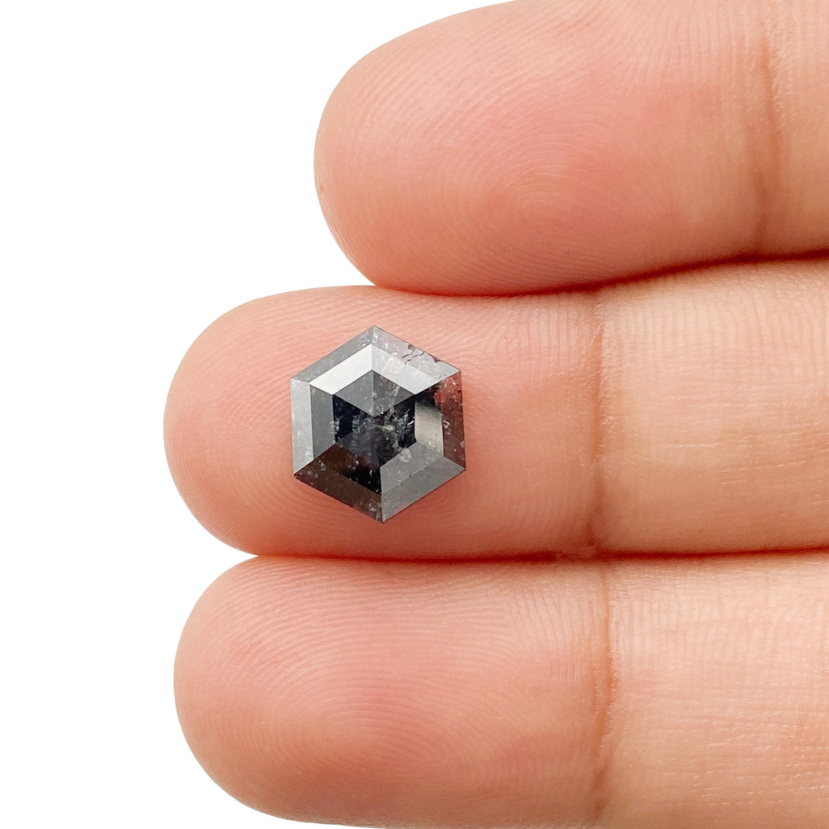 1.79ct | Rustic Hexagon Shape Rose Cut Diamond - Modern Rustic Diamond