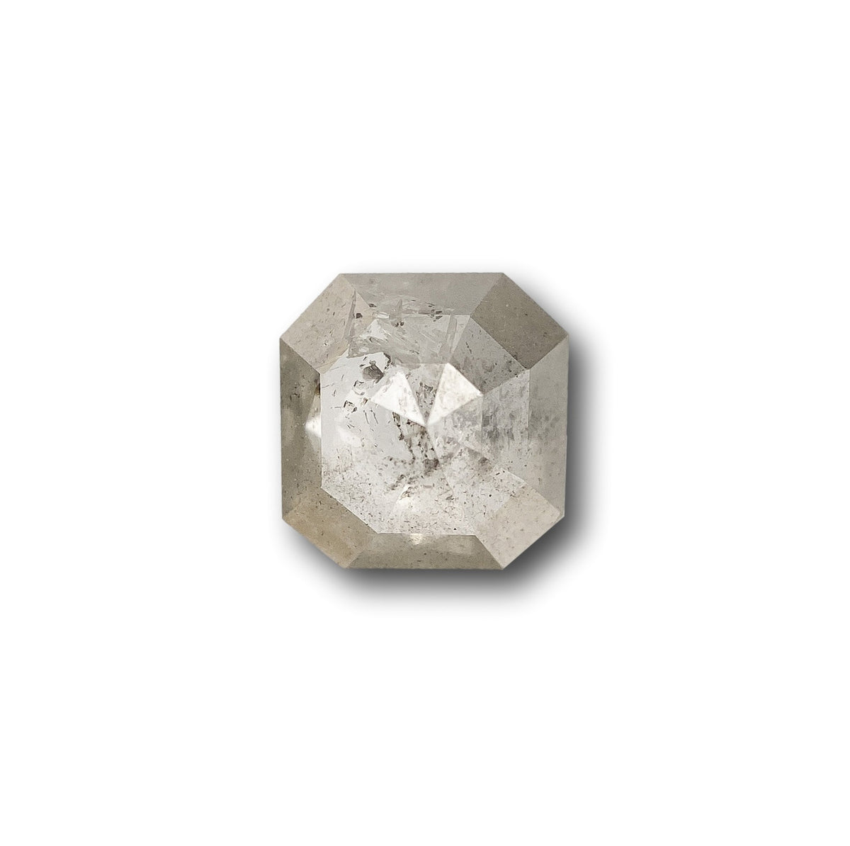 0.99ct | Salt & Pepper Emerald Shape Step Cut Diamond