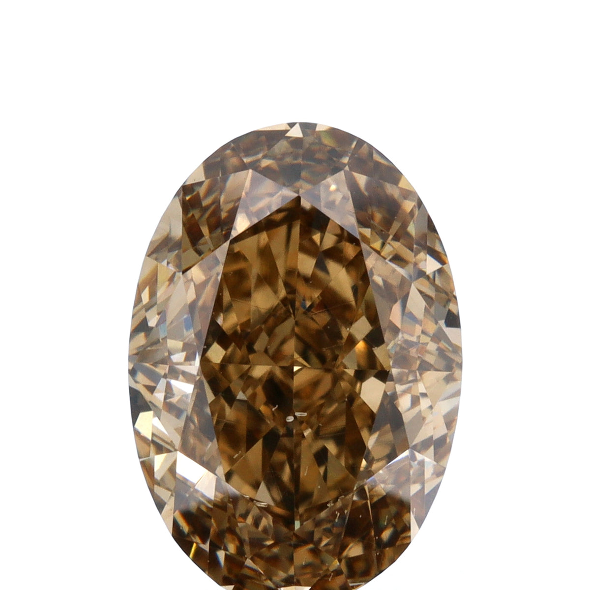 3.13ct | Champagne SI1 Oval Shape Brilliant Cut Diamond (GIA) - Modern Rustic Diamond