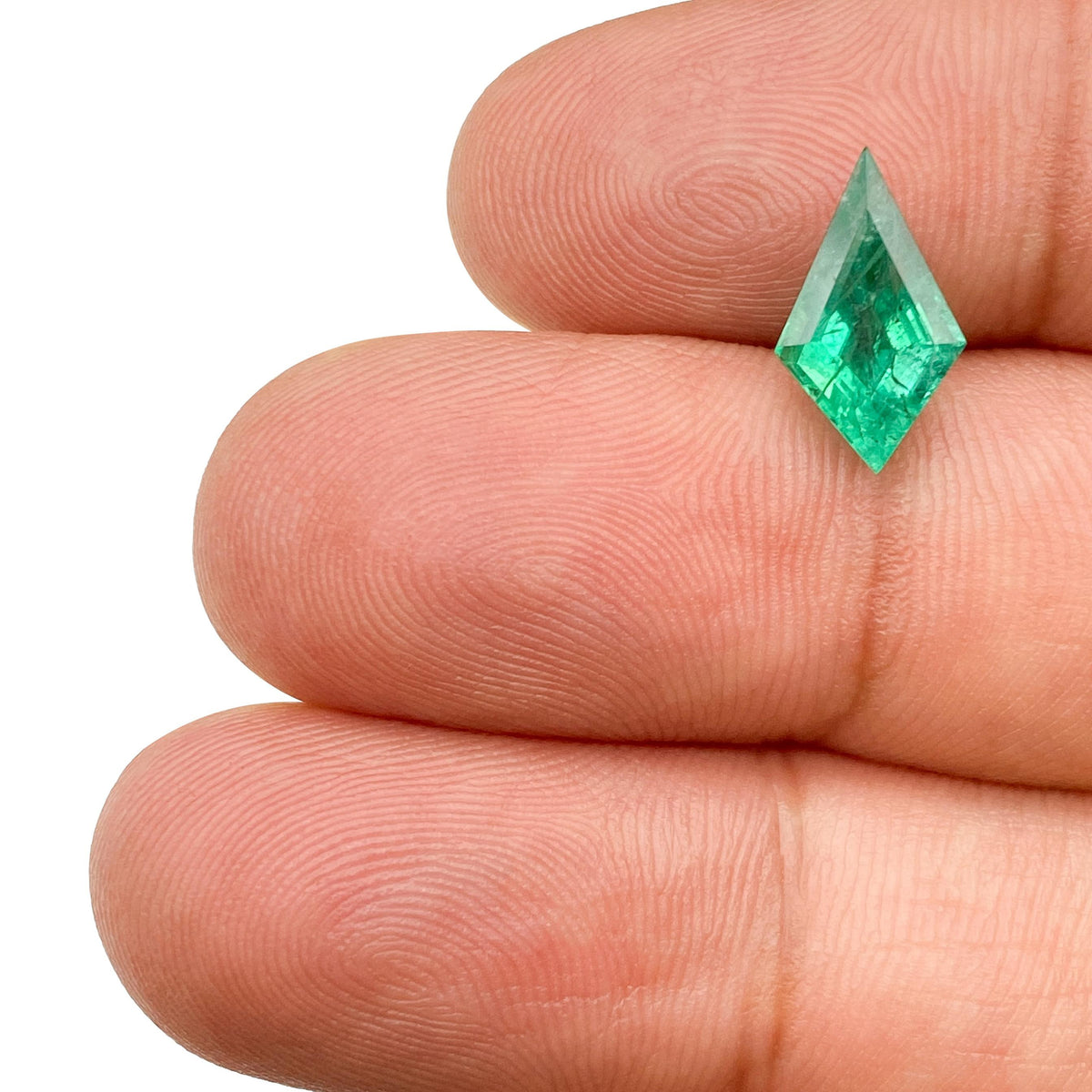 1.80ct | Green/ Kite Shape Step Cut Diamond - Modern Rustic Diamond