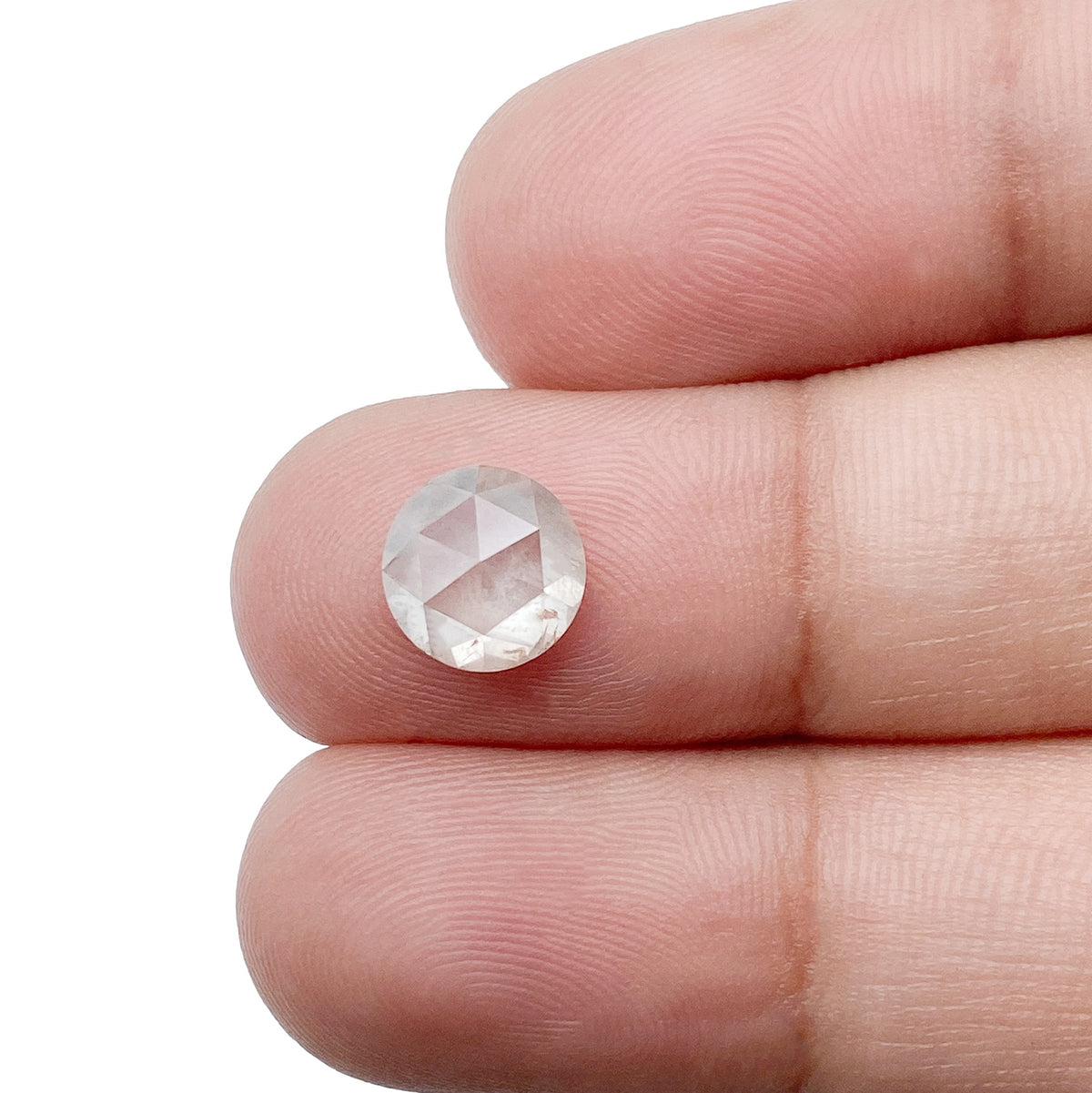 1.81ct | Salt & Pepper Round Shape Rose Cut Diamond - Modern Rustic Diamond