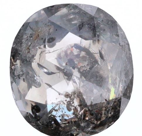 1.81ct | Salt & Pepper Cushion Shape Brilliant Cut Diamond - Modern Rustic Diamond