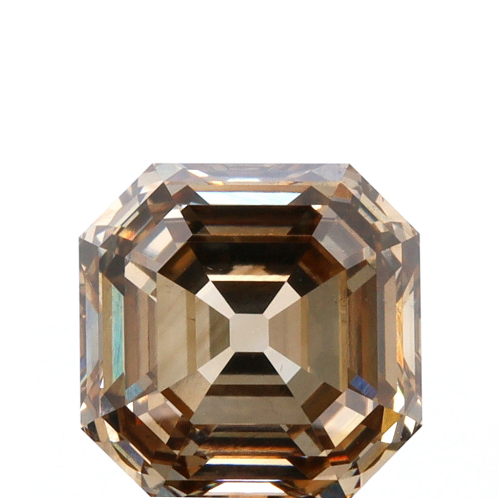 2.09ct | Cognac VS2 Asscher Shape Step Cut Diamond (GIA) - Modern Rustic Diamond
