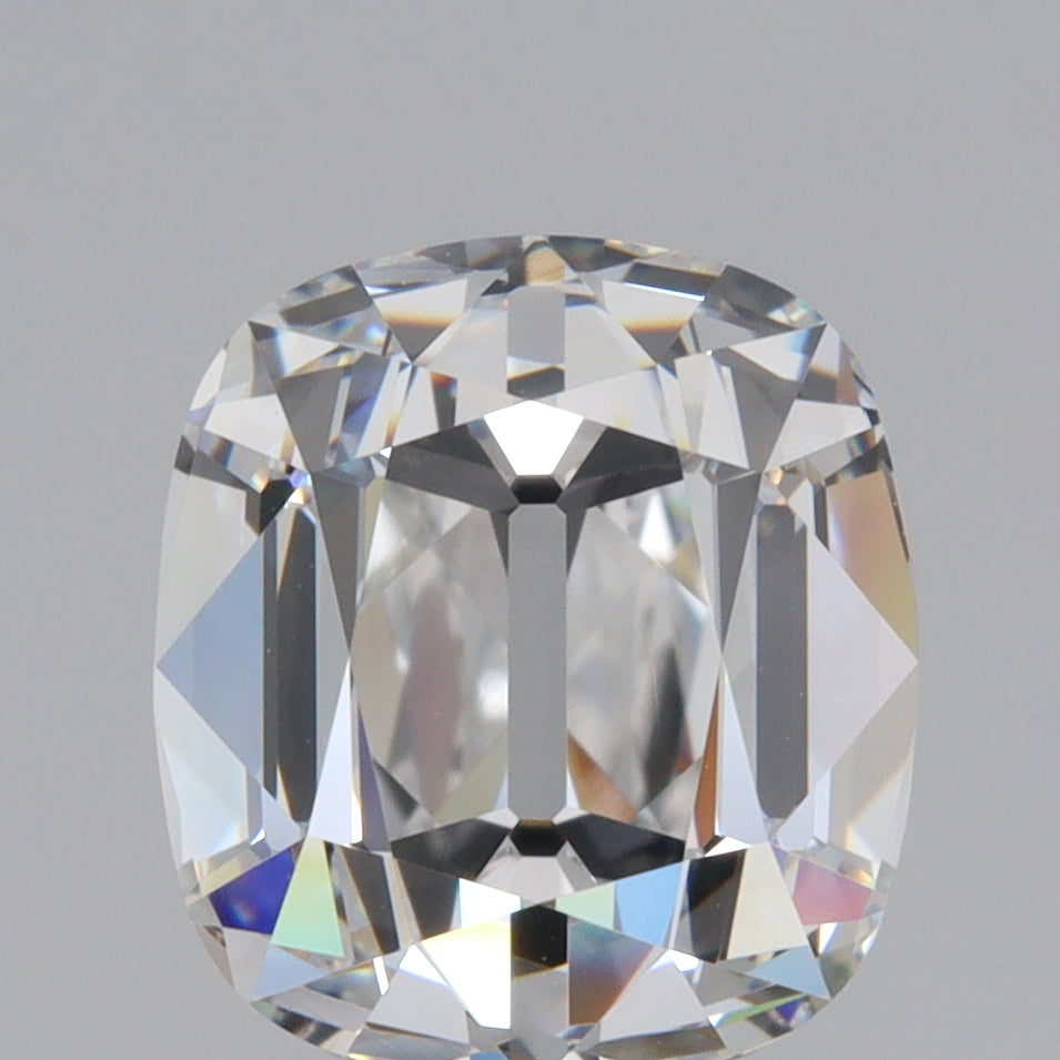 2.65ct | E/VS1 Cushion Shape Old Mine Cut Diamond (GIA) - Modern Rustic Diamond