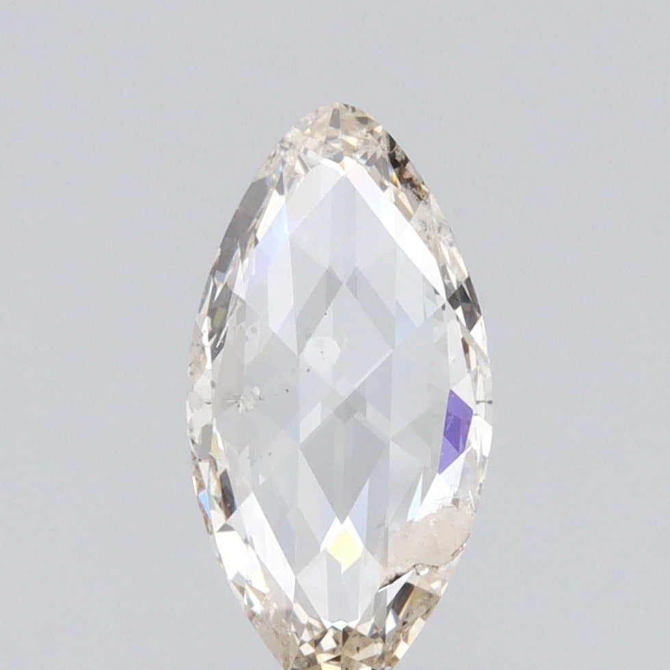 1.05ct | Champagne SI Marquise Shape Rose Cut Diamond - Modern Rustic Diamond