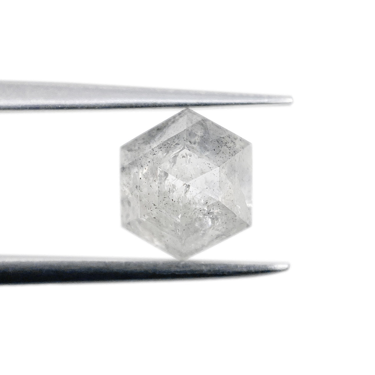 1.84ct | Rustic Hexagon Shape Rose Cut Diamond - Modern Rustic Diamond