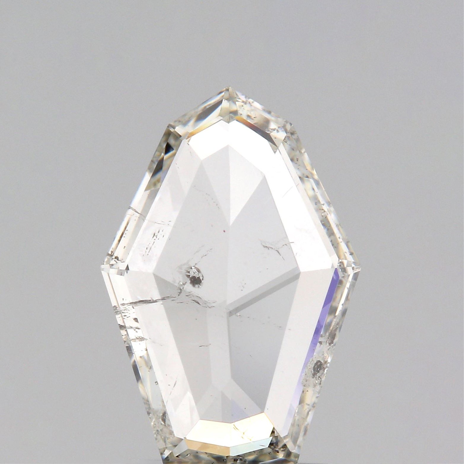 1.13ct | H-I/SI Shield Shape Rose Cut Diamond - Modern Rustic Diamond