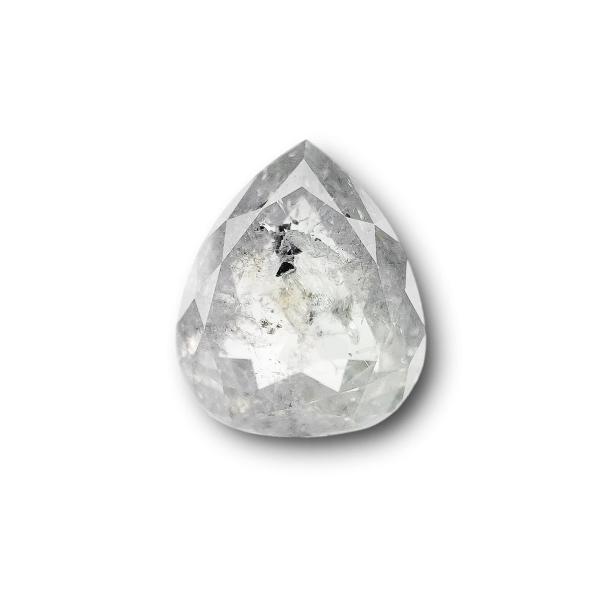 2.30ct | Salt & Pepper Pear Shape Brilliant Cut Diamond