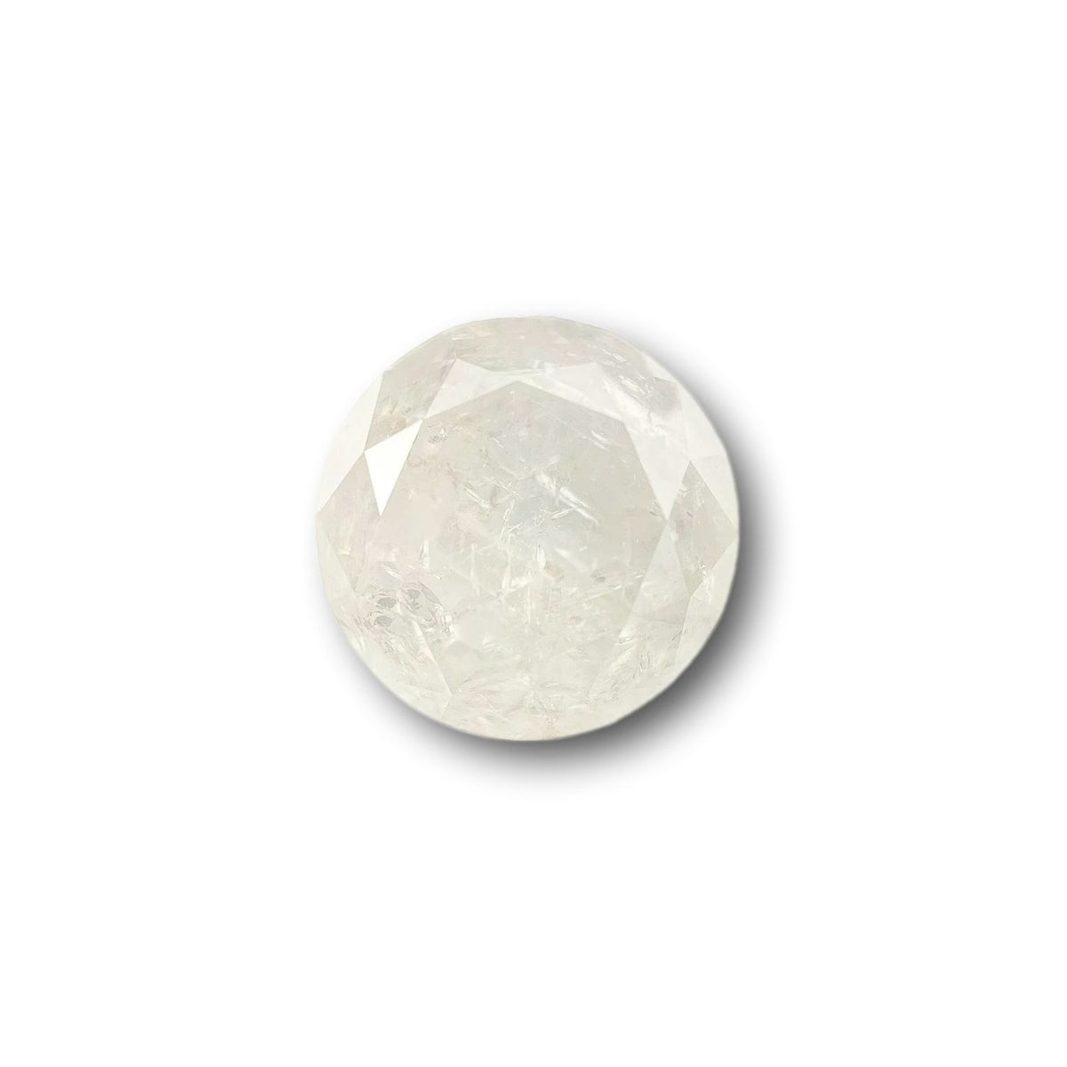 1.86ct | Salt & Pepper Round Shape Brilliant Cut Diamond - Modern Rustic Diamond