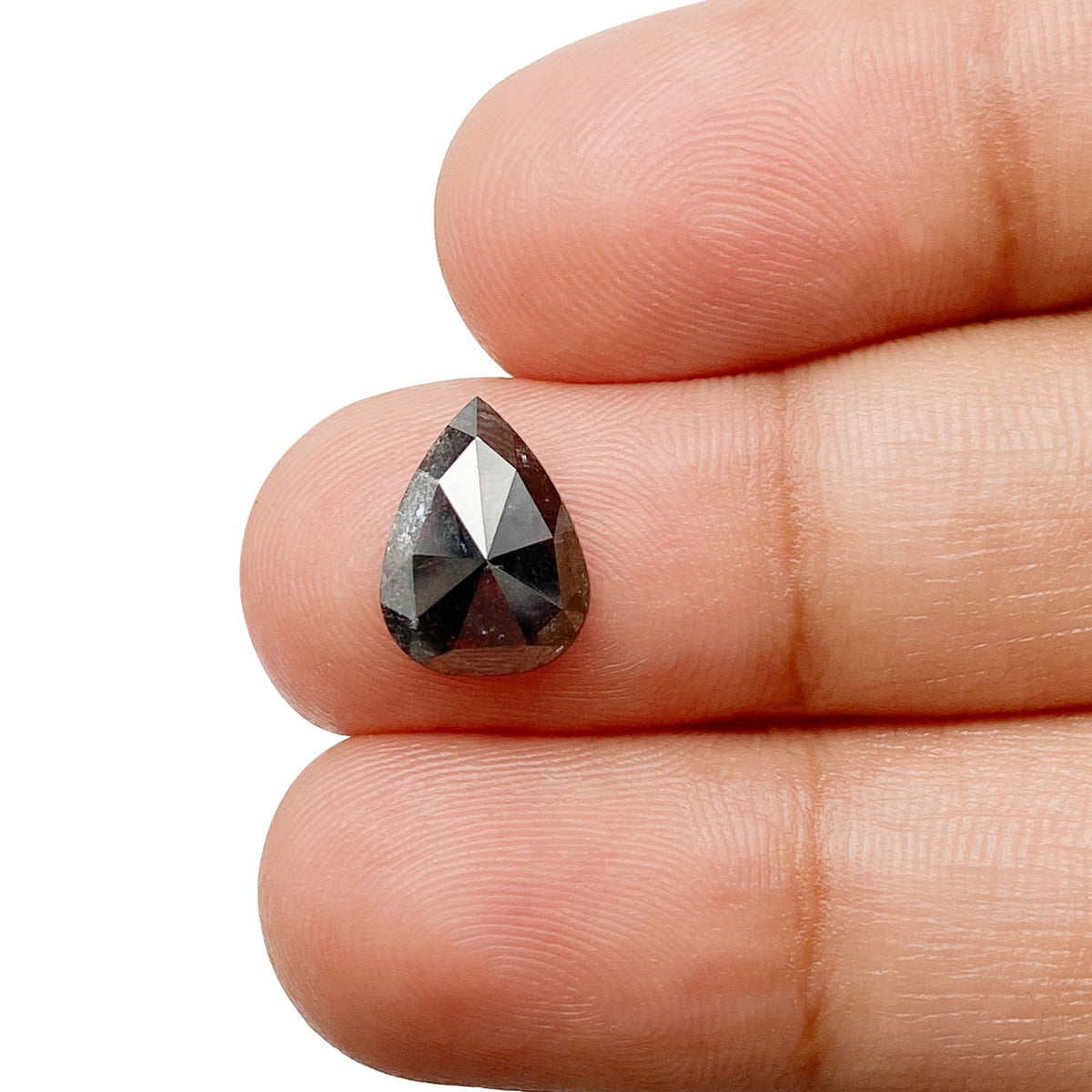 1.87ct | Rustic Pear Shape Rose Cut Diamond - Modern Rustic Diamond