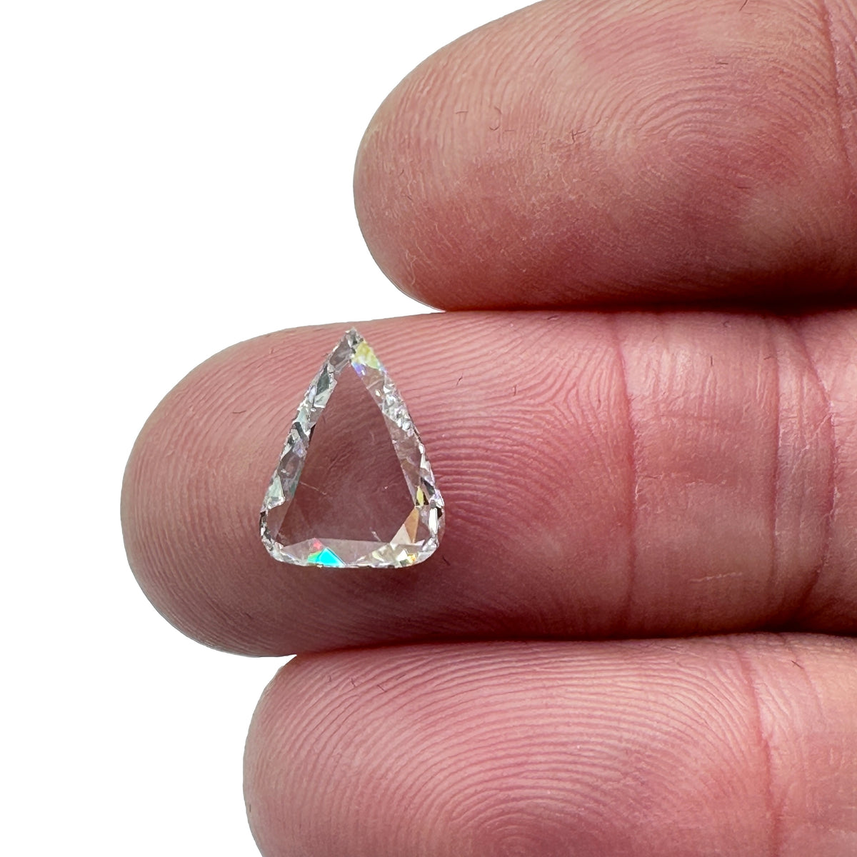 1.89ct | F/SI2 Pear Shape Rose Cut Diamond (IGI) - Modern Rustic Diamond
