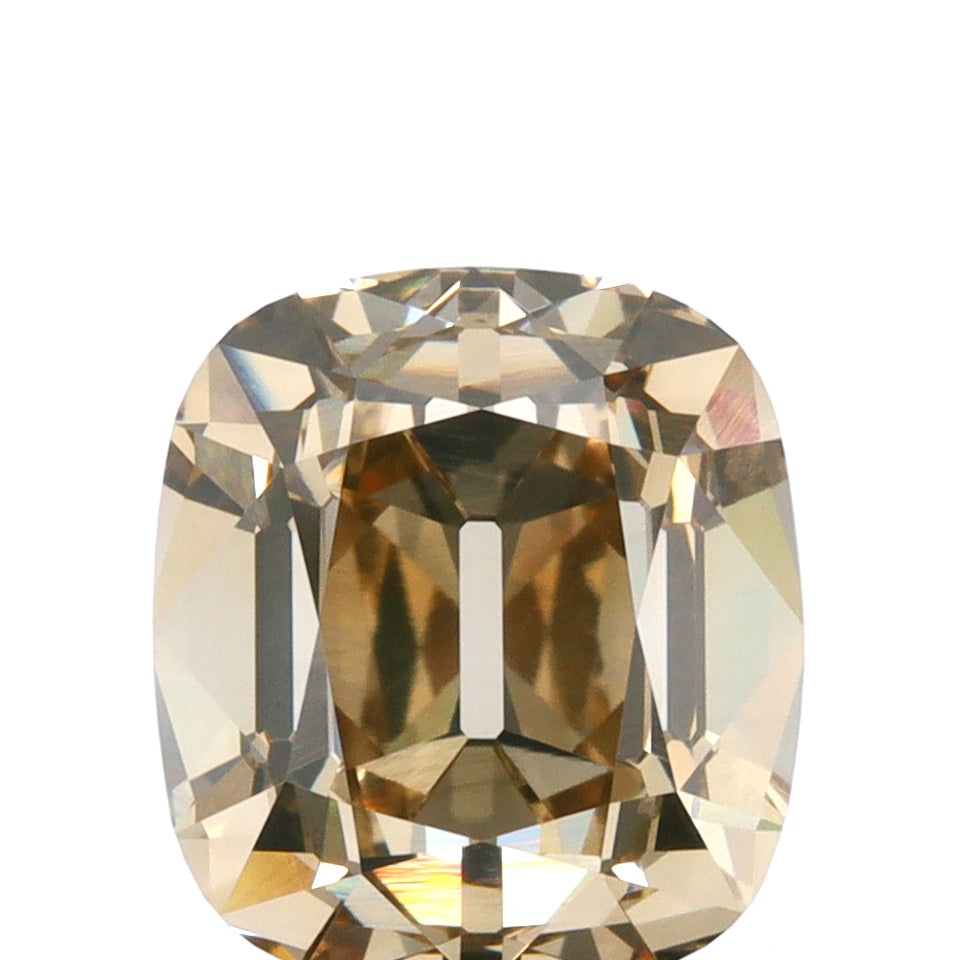 3.11ct | Fancy Light Brown VVS2 Cushion Shape Old Mine Cut Diamond (GIA) - Modern Rustic Diamond