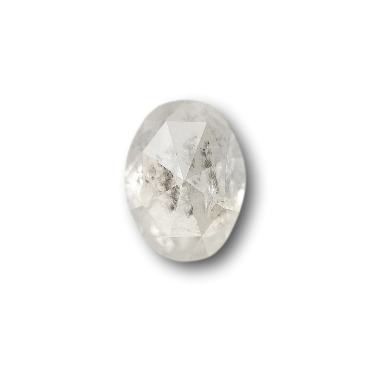 0.98ct | Rustic  Oval Shape Rose Cut Diamond - Modern Rustic Diamond