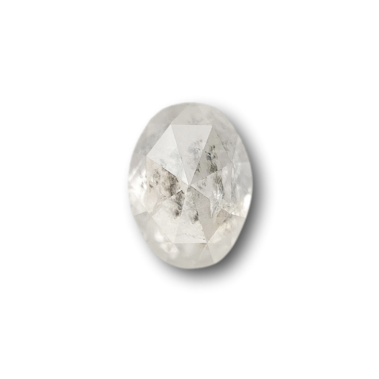 0.98ct | Rustic  Oval Shape Rose Cut Diamond - Modern Rustic Diamond