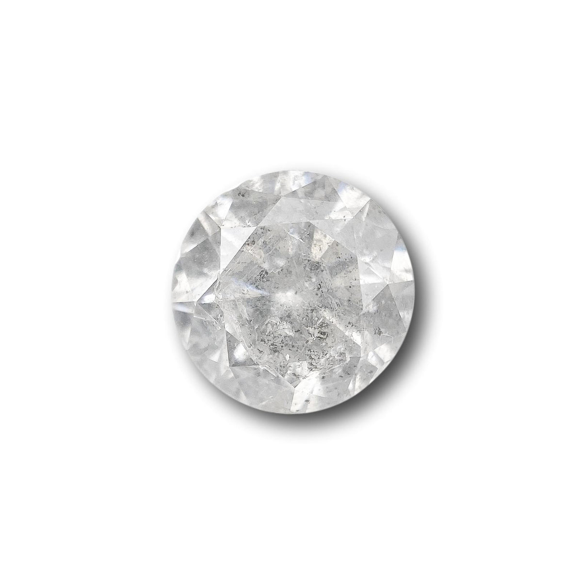 1.76ct | Salt & Pepper Round Shape Brilliant Cut Diamond