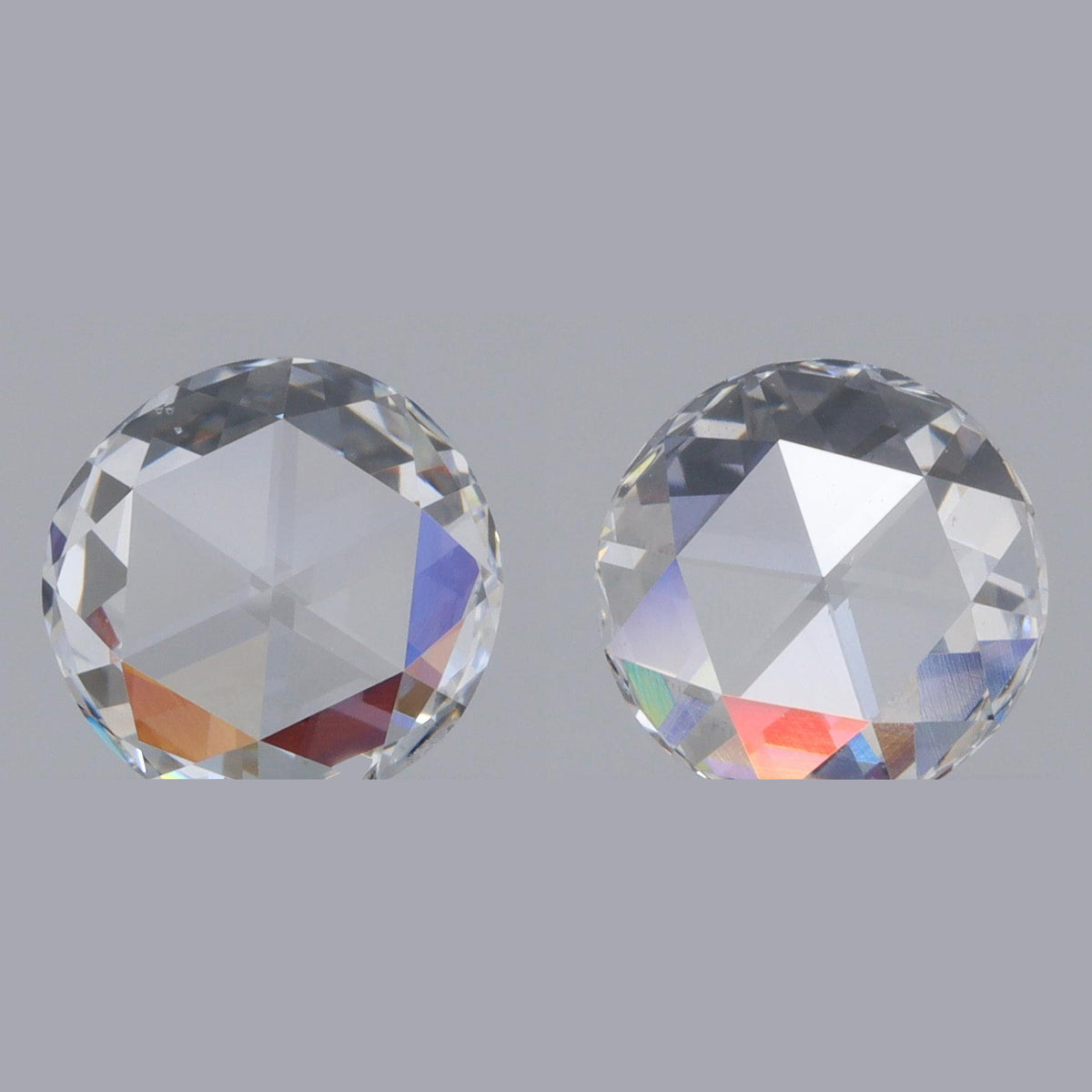 0.82cttw | G-H VVS-VS Round Shape Rose Cut Diamond Matched Pair