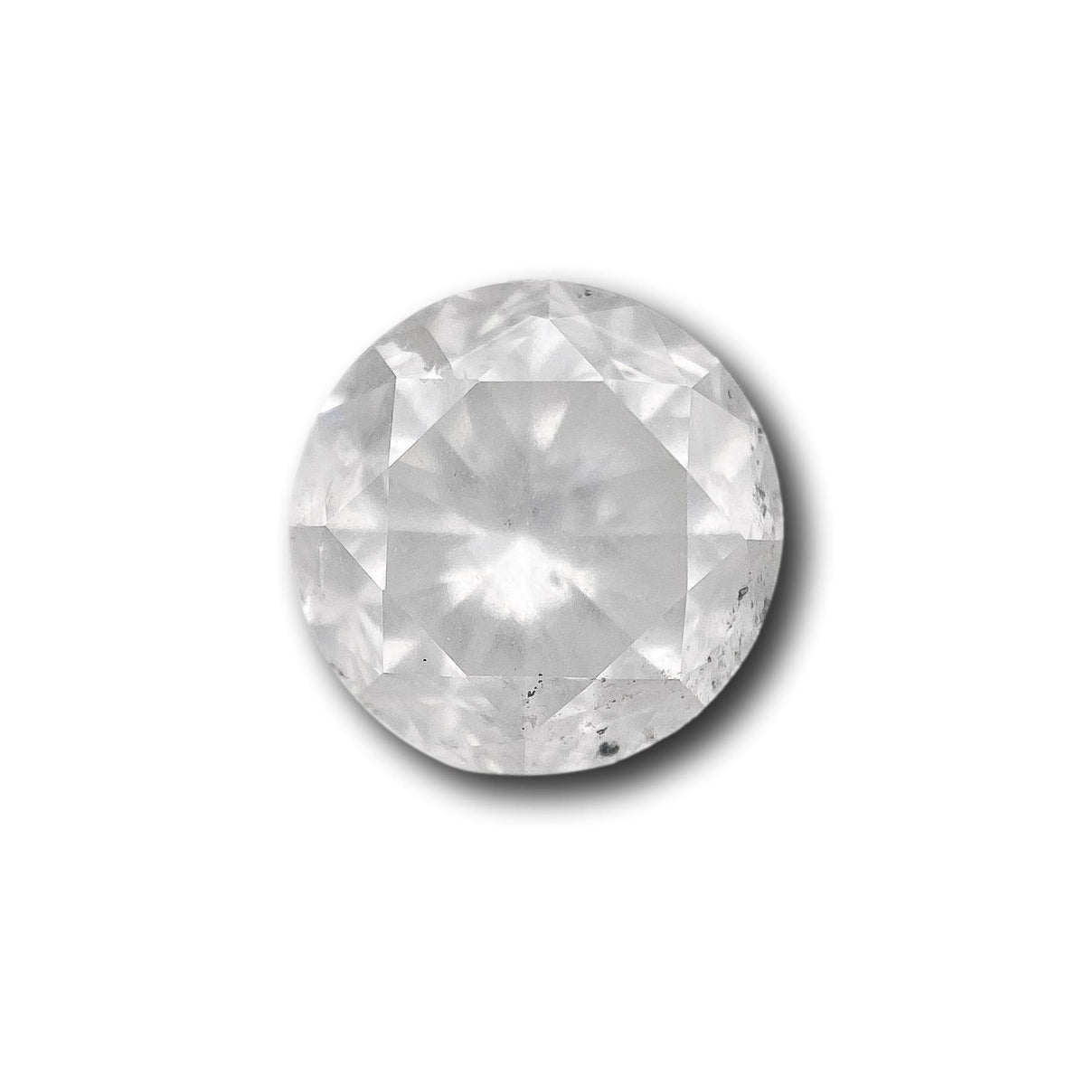 2.18ct | Salt & Pepper Round Shape Brilliant Cut Diamond