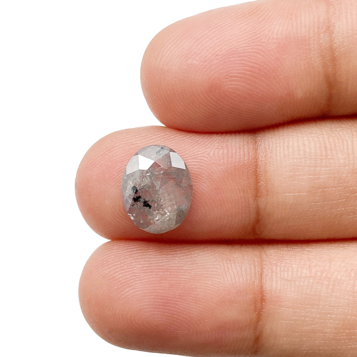 1.90ct | Rustic  Oval Shape Rose Cut Diamond - Modern Rustic Diamond