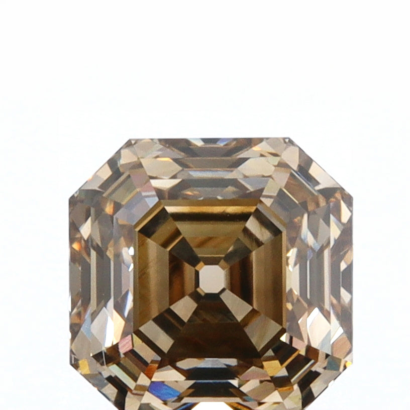 1.41ct | Cognac VS1 Asscher Shape Step Cut Diamond (GIA) - Modern Rustic Diamond