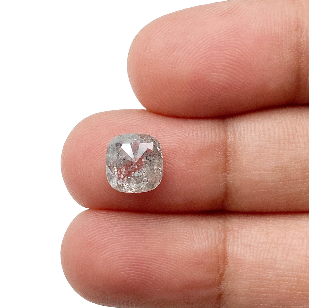 1.91ct | Rustic Cushion Shape Rose Cut Diamond - Modern Rustic Diamond