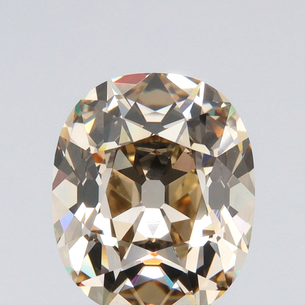 3.13ct | W-X/VS1 Cushion Shape Old Mine Cut Diamond (GIA) - Modern Rustic Diamond