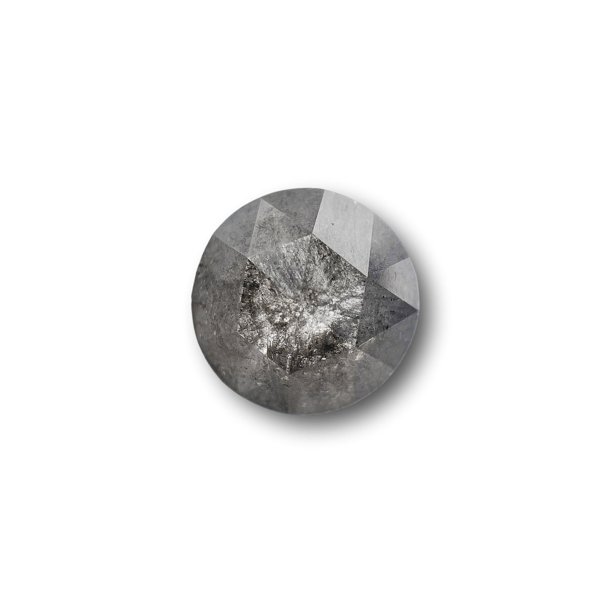 1.35ct | Salt & Pepper Round Shape Rose Cut Diamond
