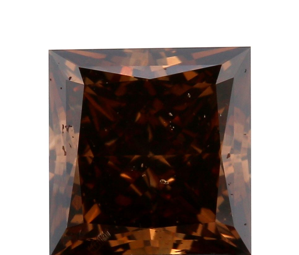 2.06ct | Cognac VS-SI Princess Shape Brilliant Cut Diamond - Modern Rustic Diamond