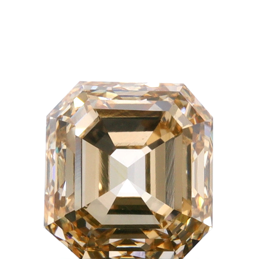 1.05ct | Champagne VS1 Emerald Shape Brilliant Cut Diamond (GIA) - Modern Rustic Diamond