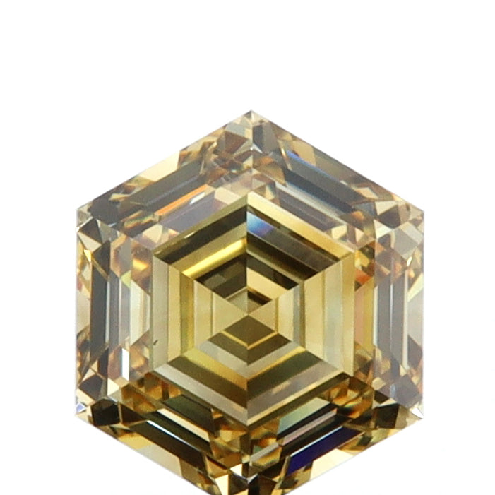 1.25ct | Fancy Brownish Yellow VS1 Hexagon Shape Step Cut Diamond (GIA)